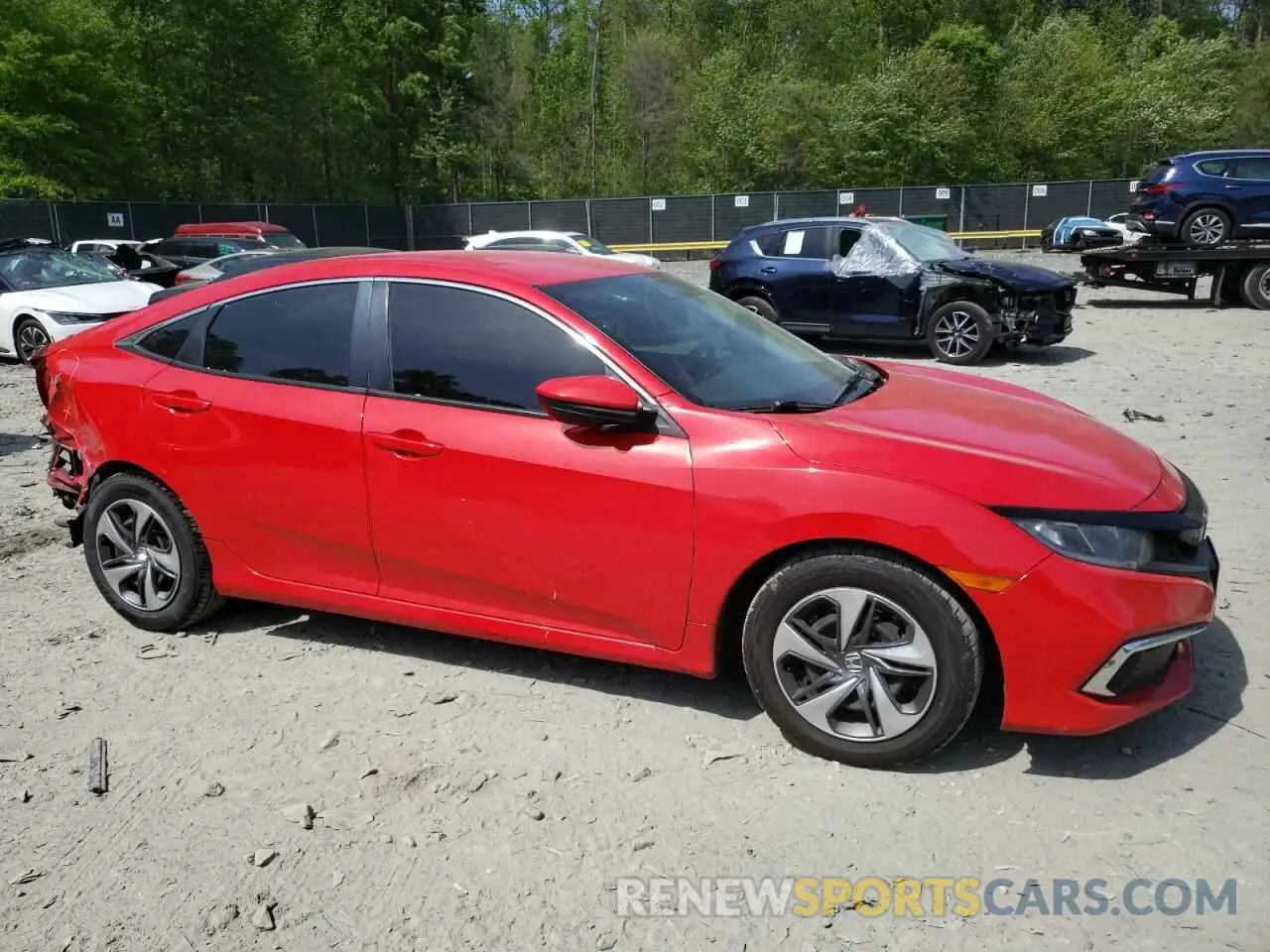 4 fotografías del automóvil dañado 2HGFC2F6XKH563002 HONDA CIVIC 2019
