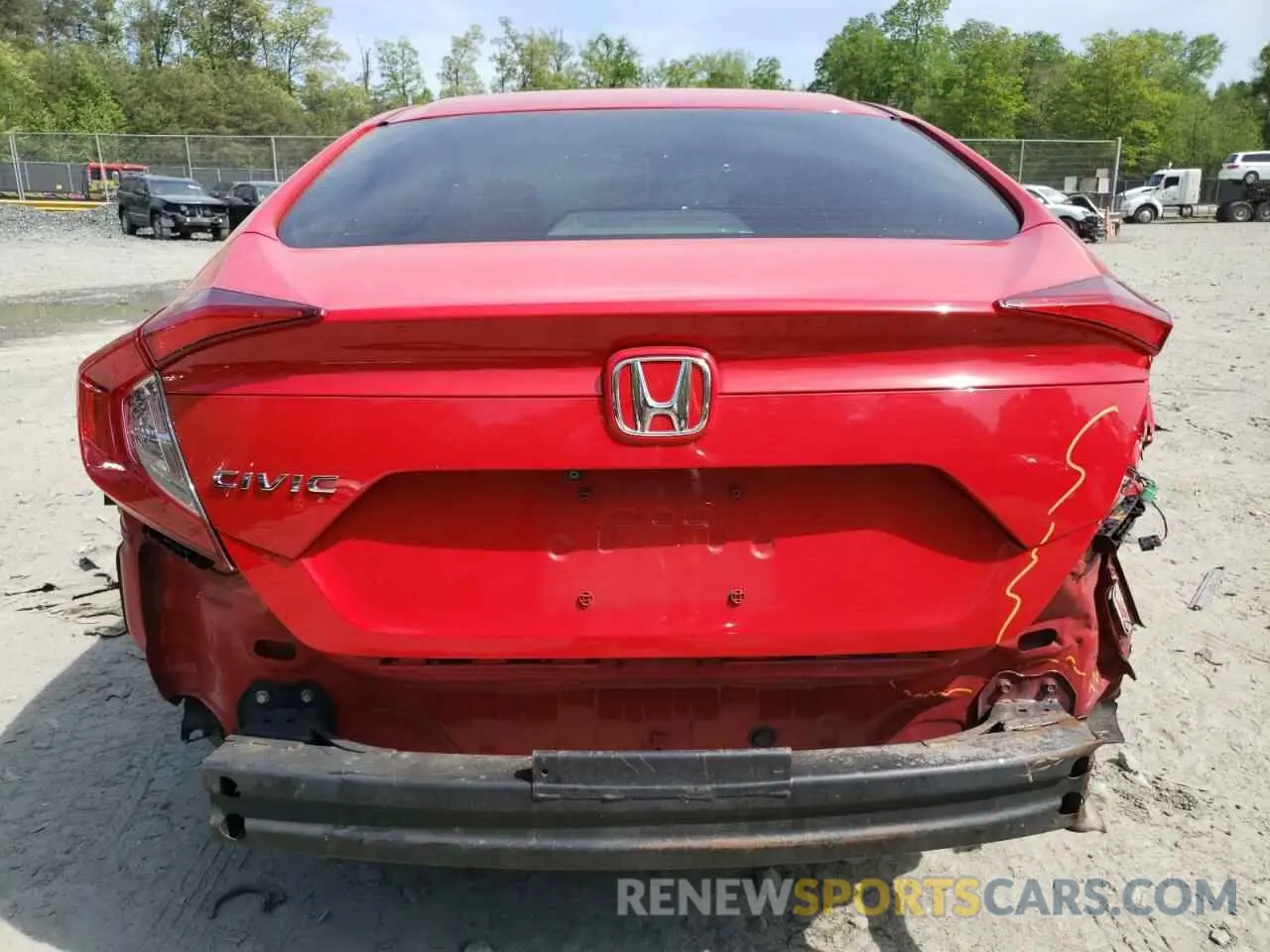 6 fotografías del automóvil dañado 2HGFC2F6XKH563002 HONDA CIVIC 2019