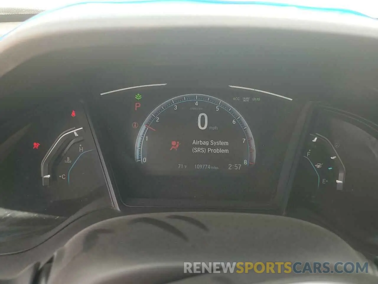 9 fotografías del automóvil dañado 2HGFC2F6XKH569480 HONDA CIVIC 2019