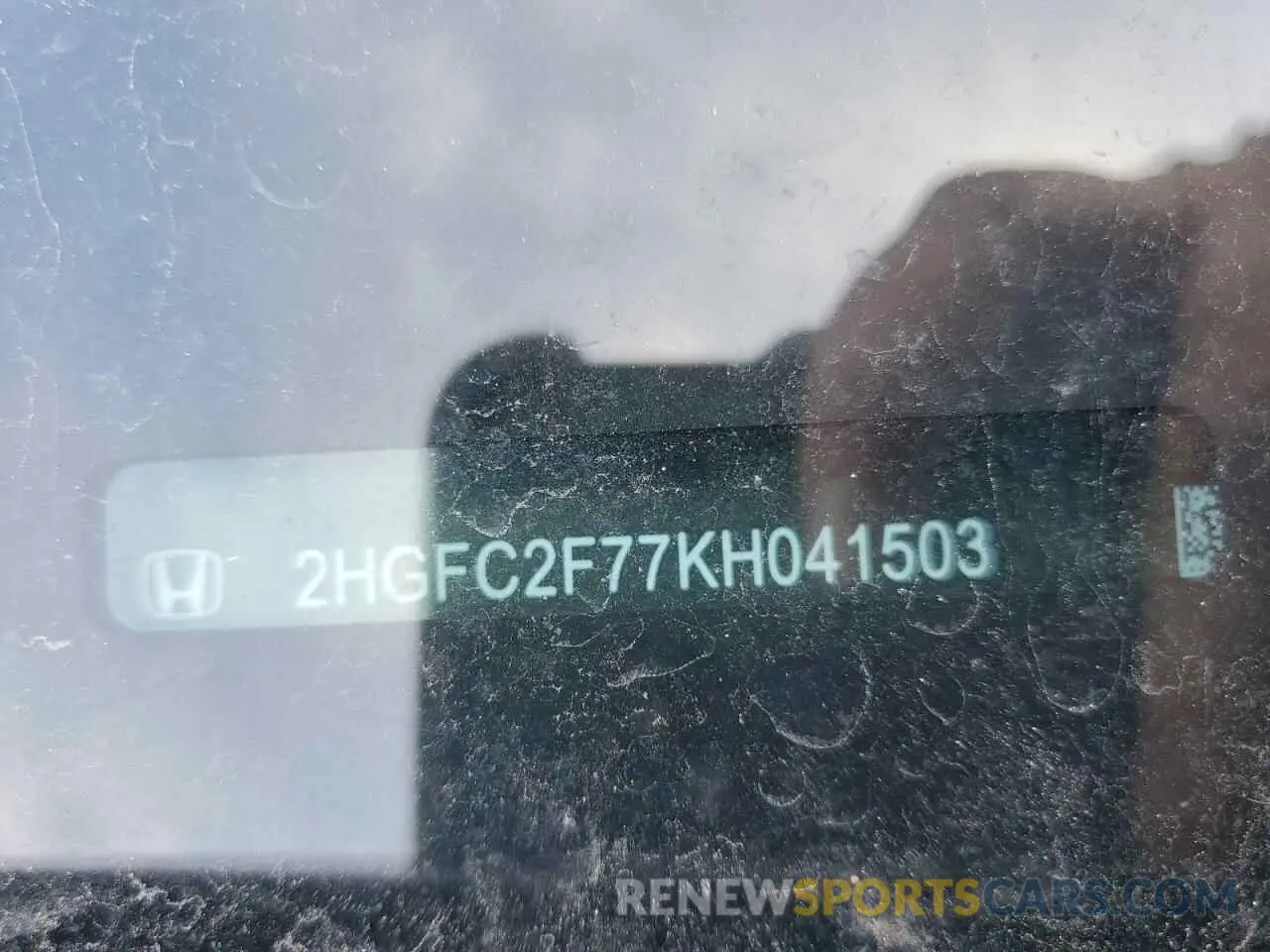 12 fotografías del automóvil dañado 2HGFC2F77KH041503 HONDA CIVIC 2019