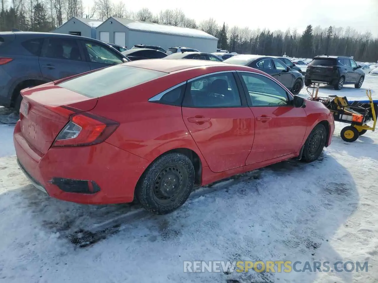 3 fotografías del automóvil dañado 2HGFC2F77KH041503 HONDA CIVIC 2019
