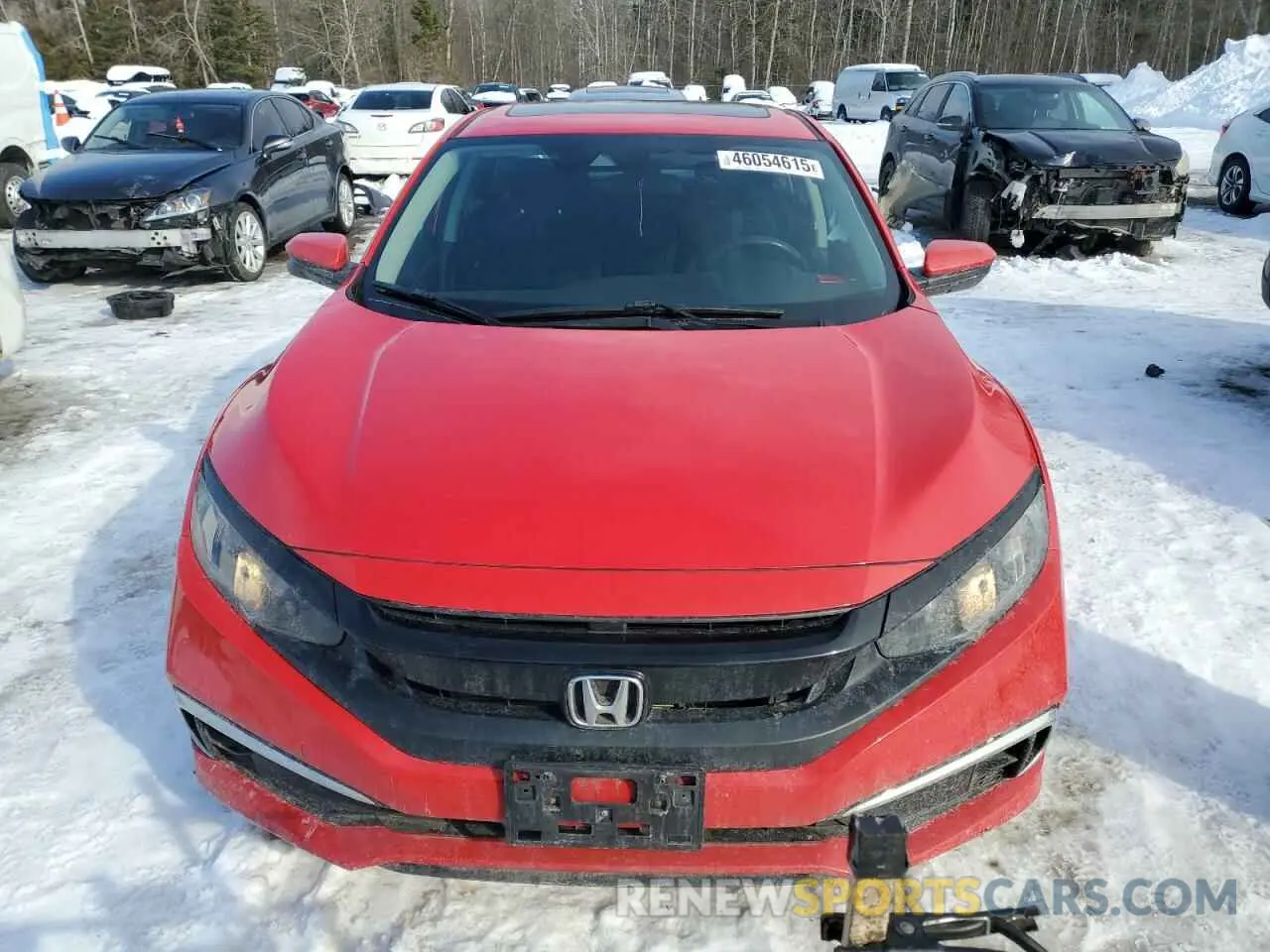 5 fotografías del automóvil dañado 2HGFC2F77KH041503 HONDA CIVIC 2019