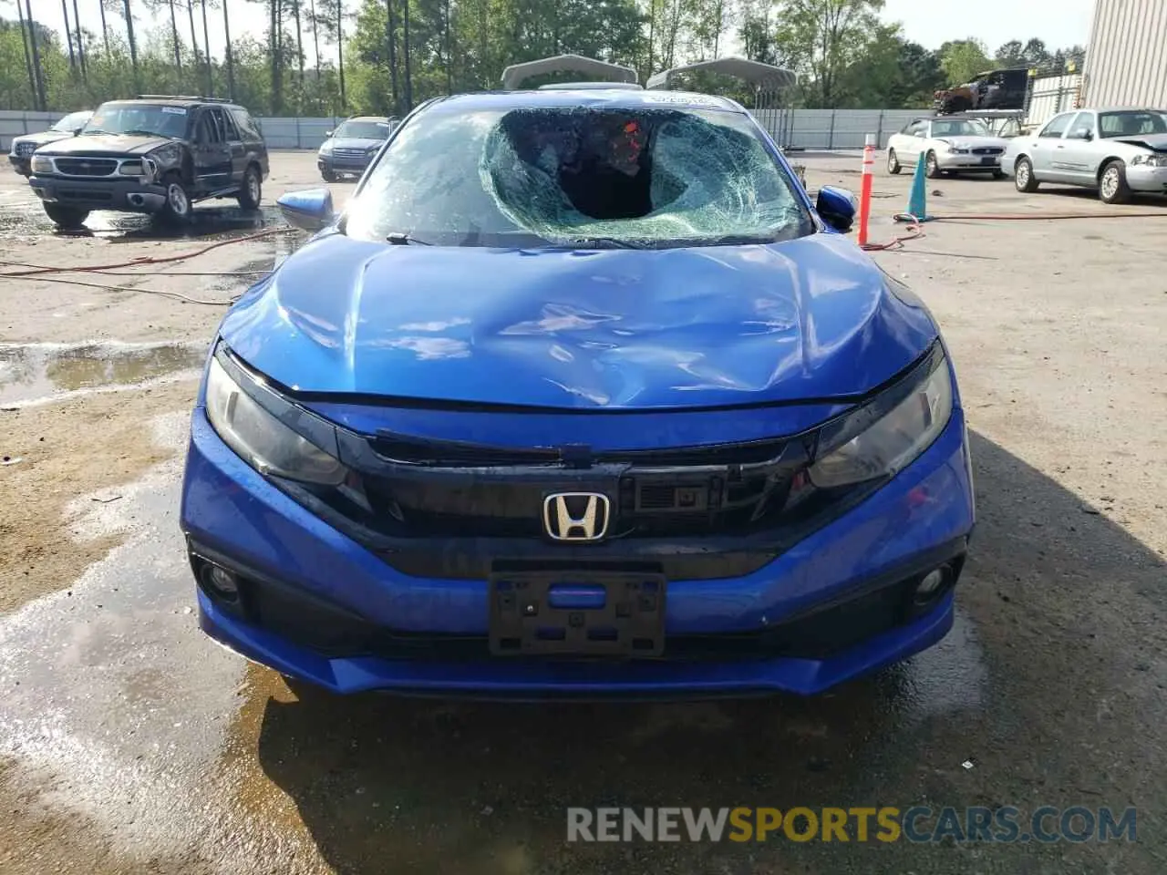 5 fotografías del automóvil dañado 2HGFC2F80KH521441 HONDA CIVIC 2019