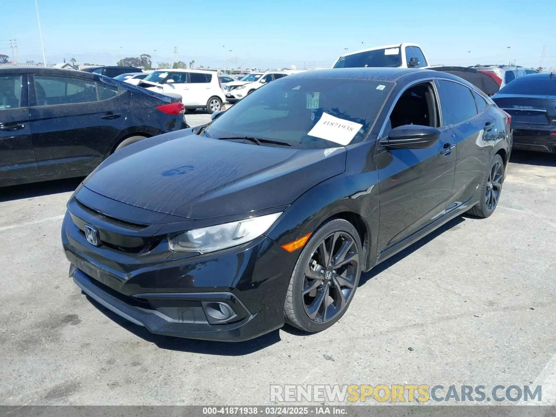 2 fotografías del automóvil dañado 2HGFC2F80KH577489 HONDA CIVIC 2019