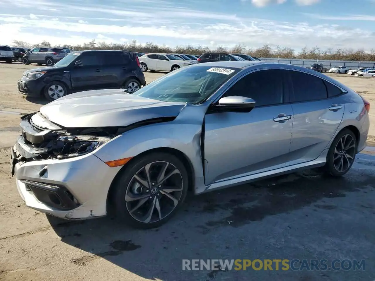 1 fotografías del automóvil dañado 2HGFC2F80KH602407 HONDA CIVIC 2019