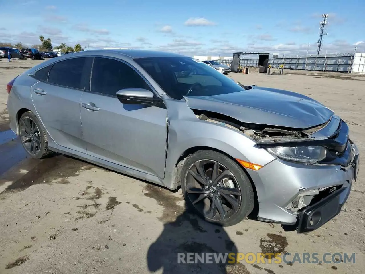 4 fotografías del automóvil dañado 2HGFC2F80KH602407 HONDA CIVIC 2019