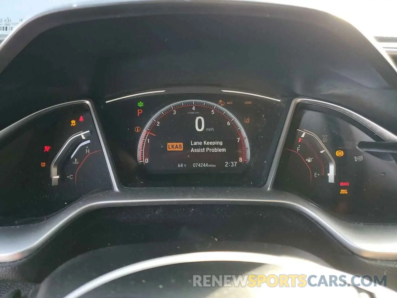 9 fotografías del automóvil dañado 2HGFC2F80KH602407 HONDA CIVIC 2019