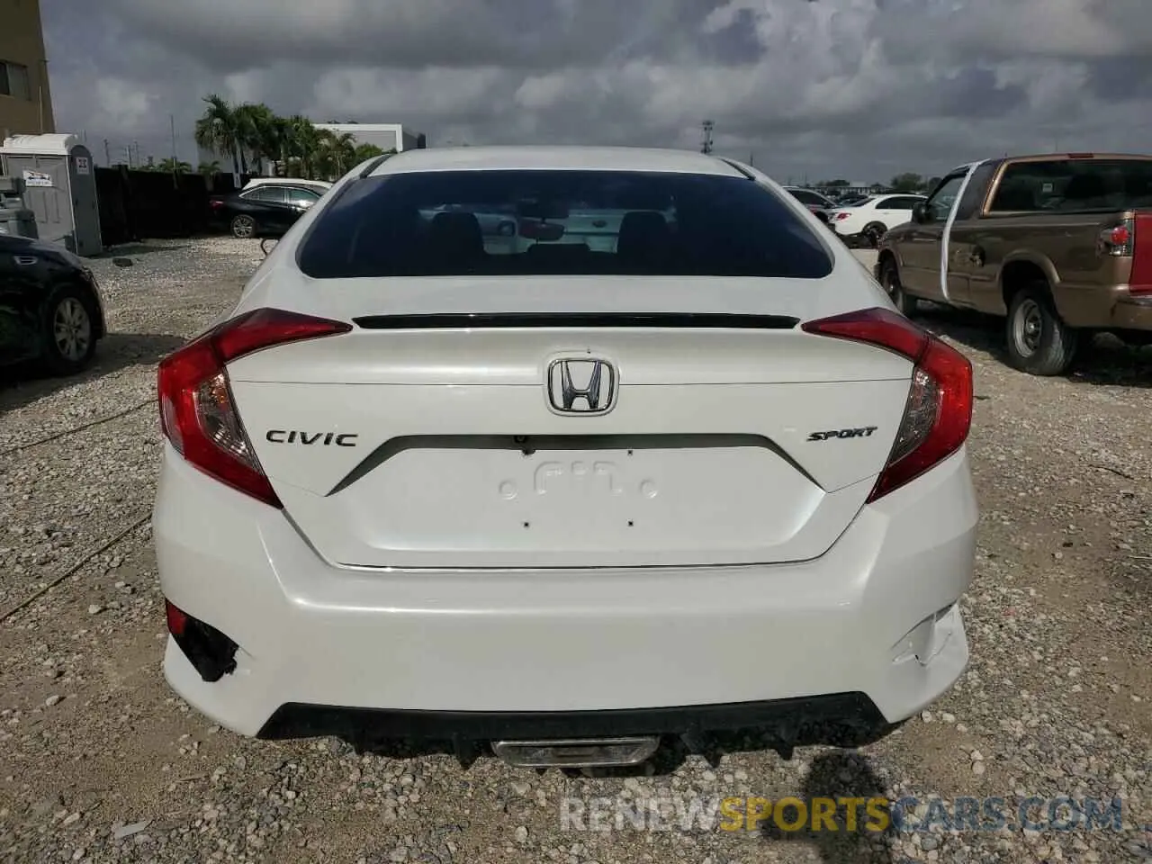 6 fotografías del automóvil dañado 2HGFC2F81KH502641 HONDA CIVIC 2019