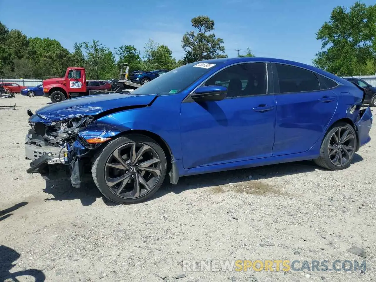 1 fotografías del automóvil dañado 2HGFC2F81KH539088 HONDA CIVIC 2019