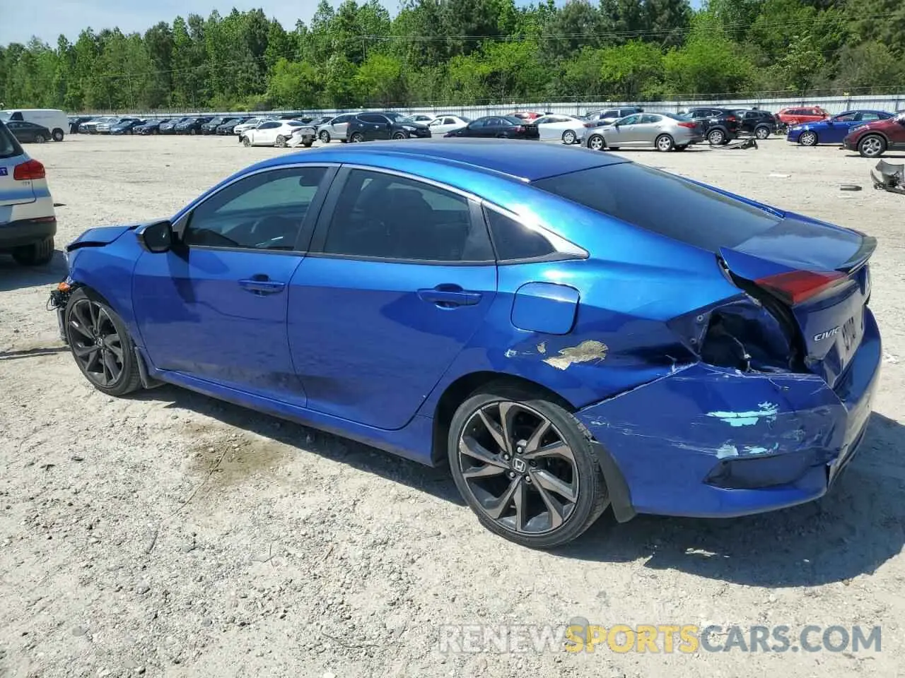 2 fotografías del automóvil dañado 2HGFC2F81KH539088 HONDA CIVIC 2019