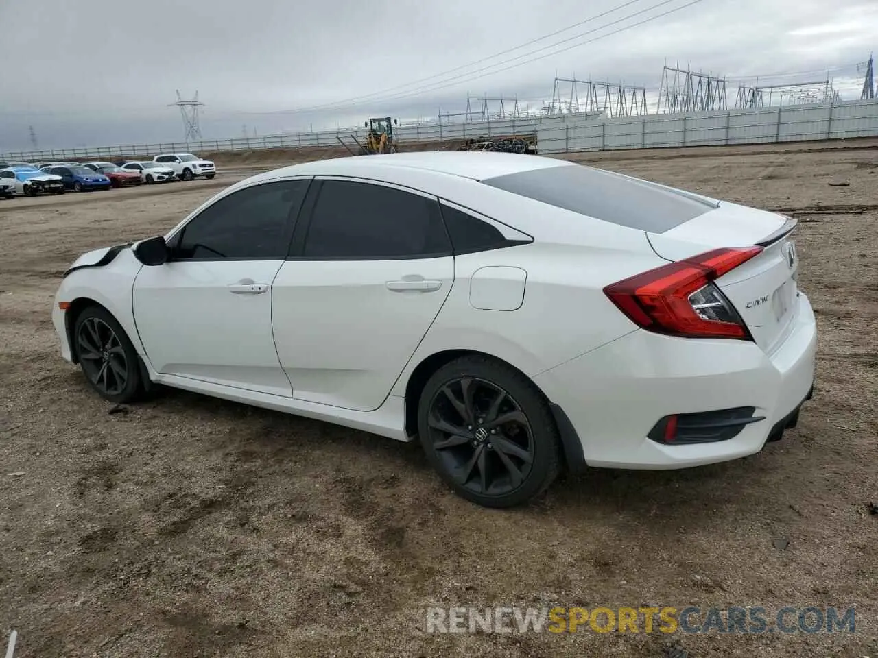 2 fotografías del automóvil dañado 2HGFC2F81KH542637 HONDA CIVIC 2019