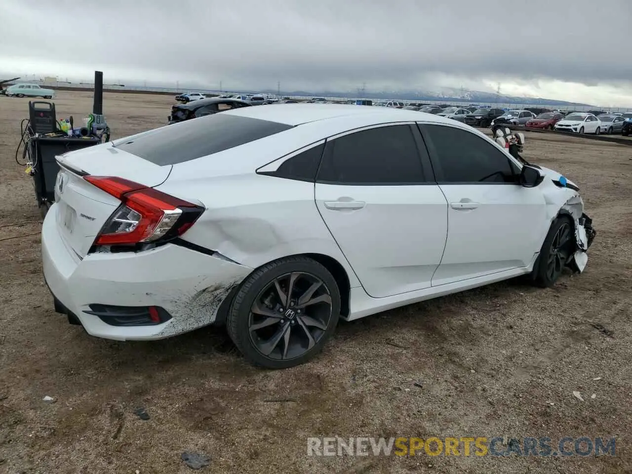3 fotografías del automóvil dañado 2HGFC2F81KH542637 HONDA CIVIC 2019