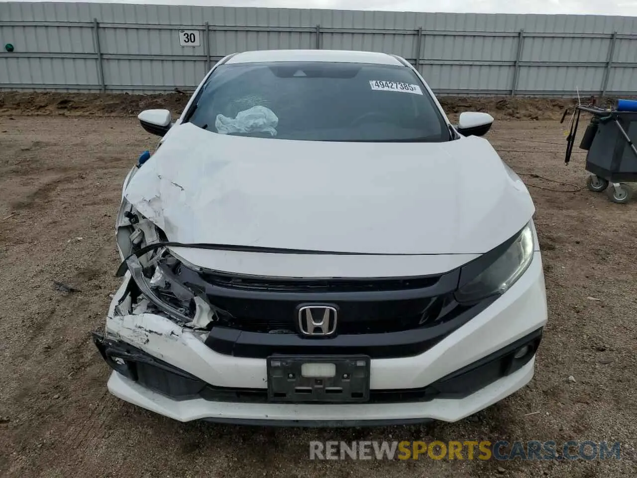5 fotografías del automóvil dañado 2HGFC2F81KH542637 HONDA CIVIC 2019