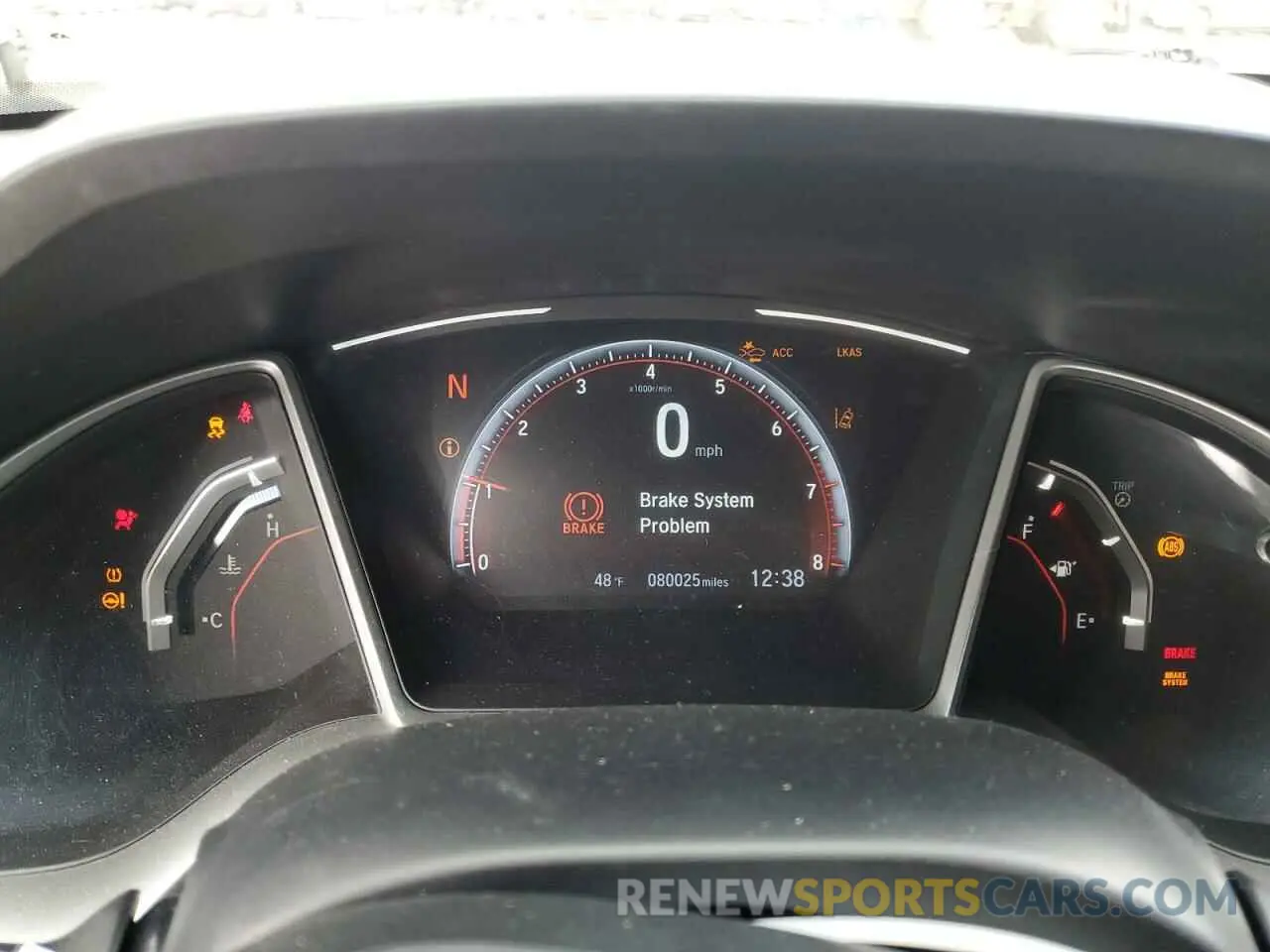 9 fotografías del automóvil dañado 2HGFC2F81KH542637 HONDA CIVIC 2019