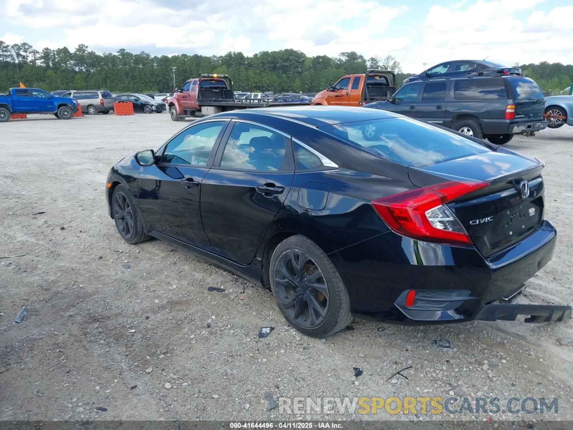 3 fotografías del automóvil dañado 2HGFC2F81KH548051 HONDA CIVIC 2019