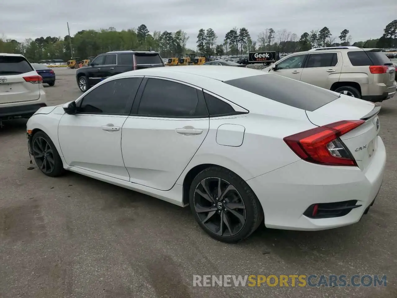 2 fotografías del automóvil dañado 2HGFC2F81KH574813 HONDA CIVIC 2019