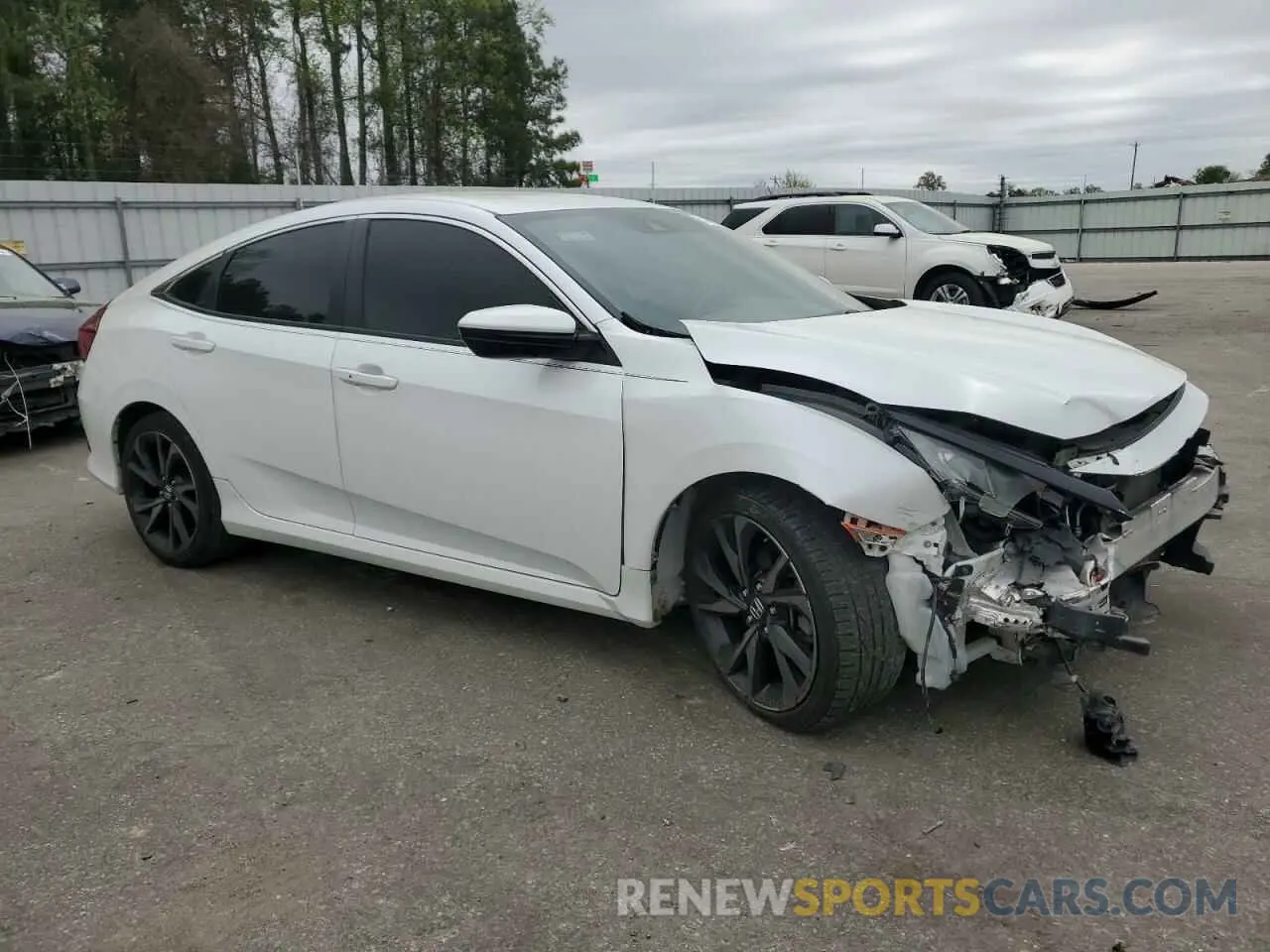 4 fotografías del automóvil dañado 2HGFC2F81KH574813 HONDA CIVIC 2019