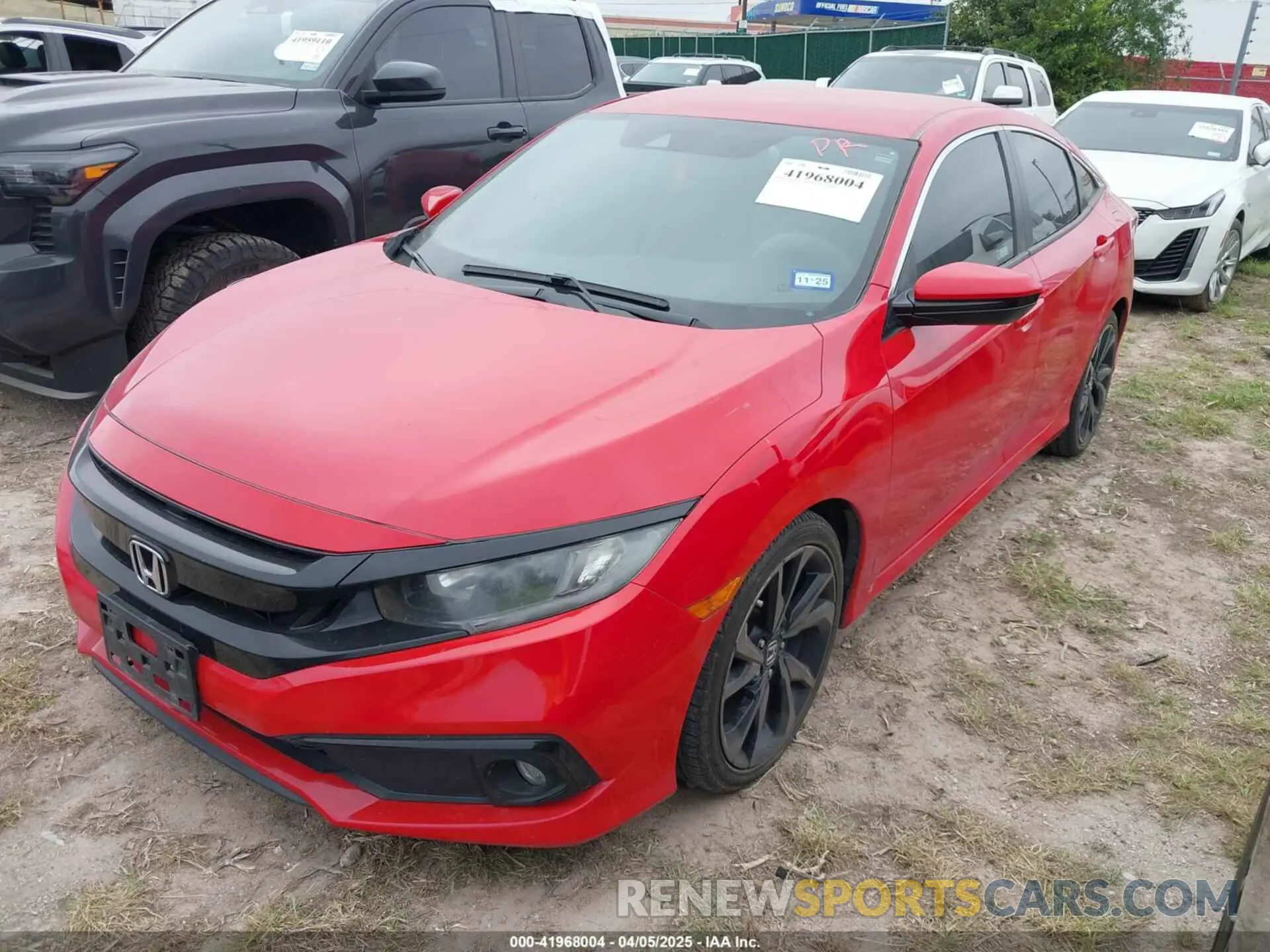2 fotografías del automóvil dañado 2HGFC2F81KH583897 HONDA CIVIC 2019