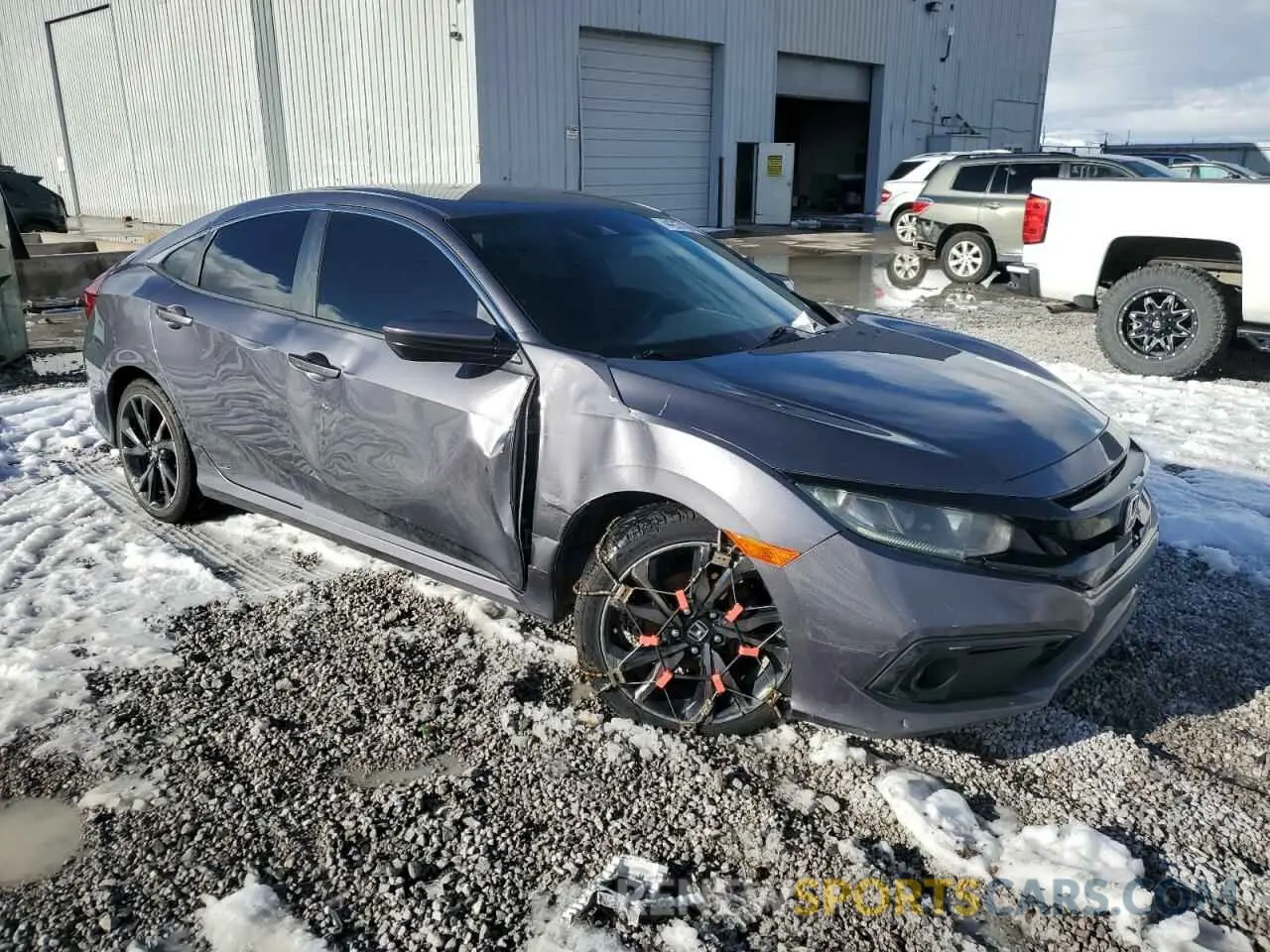 4 fotografías del automóvil dañado 2HGFC2F82KH506102 HONDA CIVIC 2019