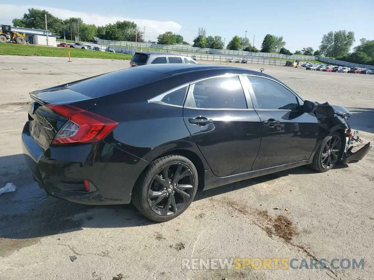 3 fotografías del automóvil dañado 2HGFC2F82KH526754 HONDA CIVIC 2019
