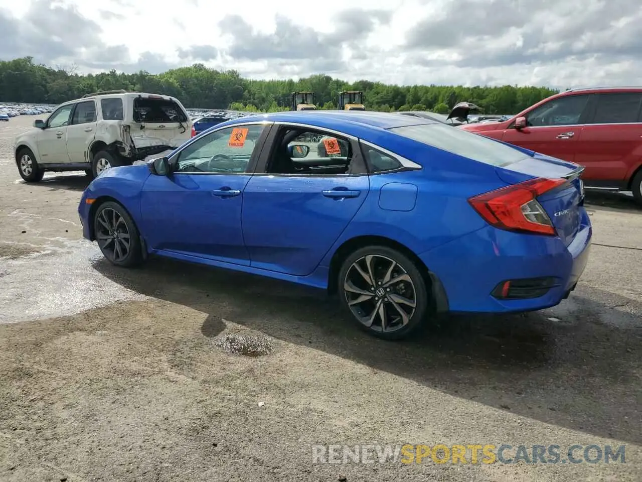 2 fotografías del automóvil dañado 2HGFC2F82KH562525 HONDA CIVIC 2019