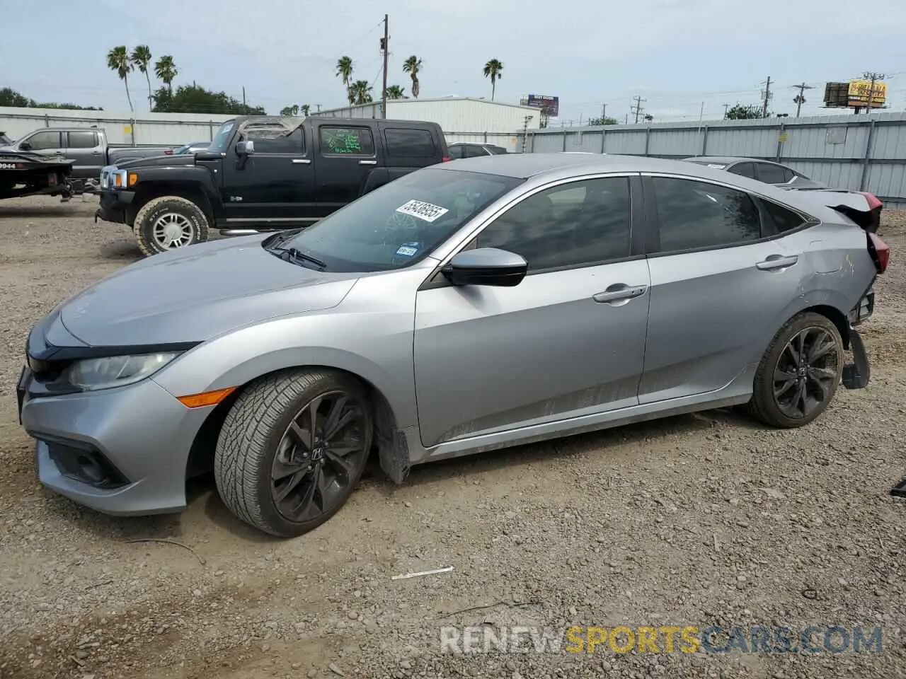 1 fotografías del automóvil dañado 2HGFC2F82KH598599 HONDA CIVIC 2019