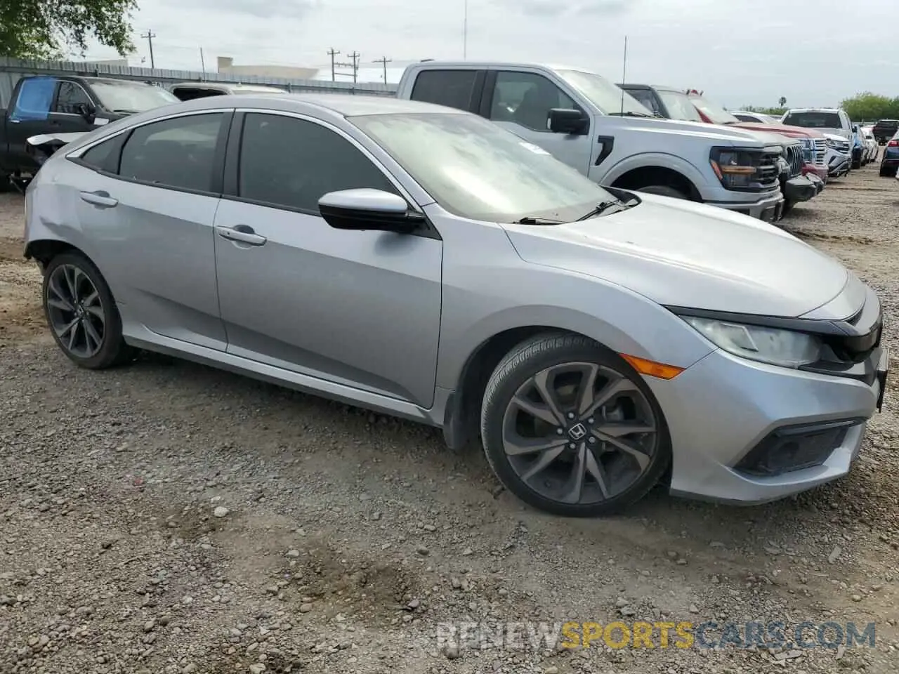 4 fotografías del automóvil dañado 2HGFC2F82KH598599 HONDA CIVIC 2019