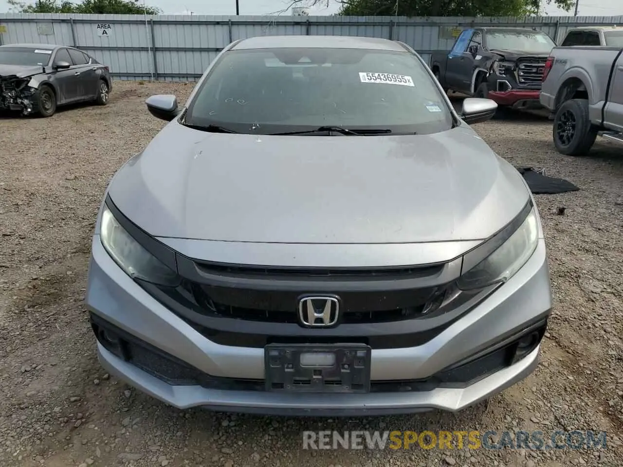 5 fotografías del automóvil dañado 2HGFC2F82KH598599 HONDA CIVIC 2019