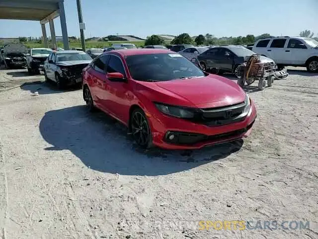 14 fotografías del automóvil dañado 2HGFC2F83KH501409 HONDA CIVIC 2019