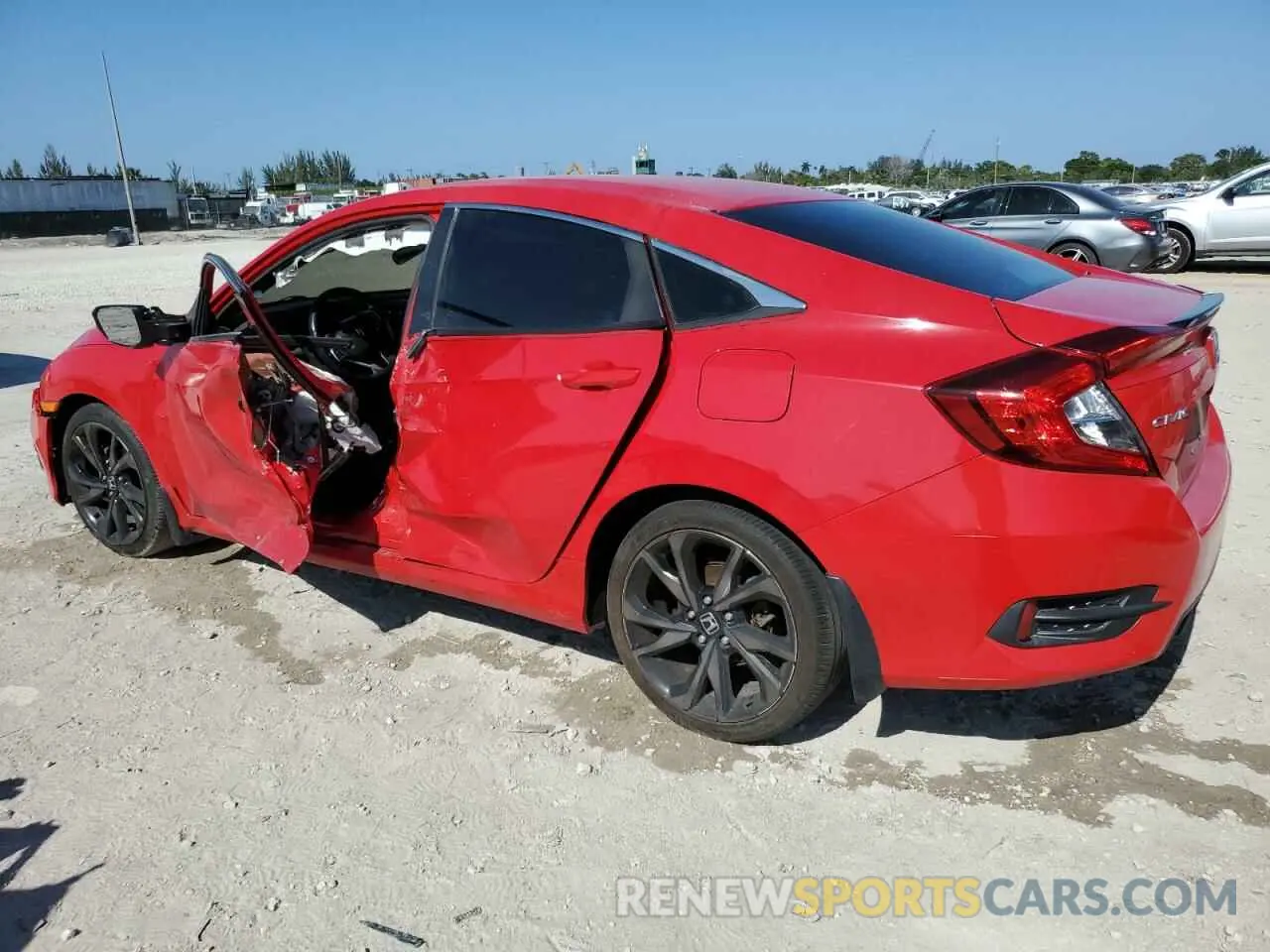 2 fotografías del automóvil dañado 2HGFC2F83KH501409 HONDA CIVIC 2019