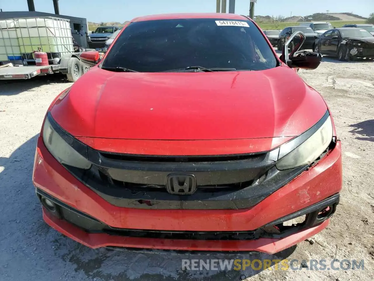 5 fotografías del automóvil dañado 2HGFC2F83KH501409 HONDA CIVIC 2019
