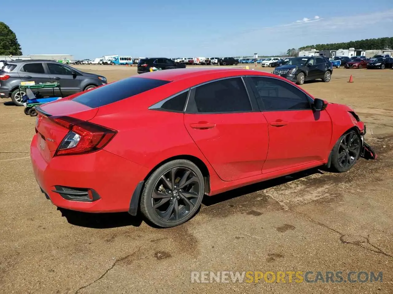 3 fotografías del automóvil dañado 2HGFC2F83KH511793 HONDA CIVIC 2019