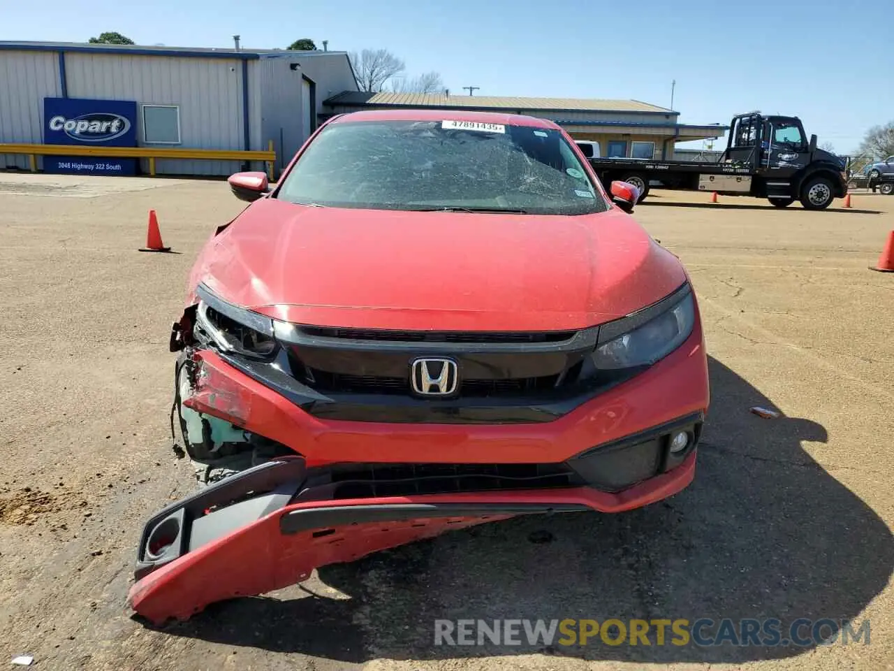 5 fotografías del automóvil dañado 2HGFC2F83KH511793 HONDA CIVIC 2019