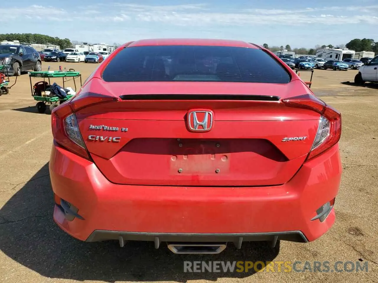 6 fotografías del automóvil dañado 2HGFC2F83KH511793 HONDA CIVIC 2019