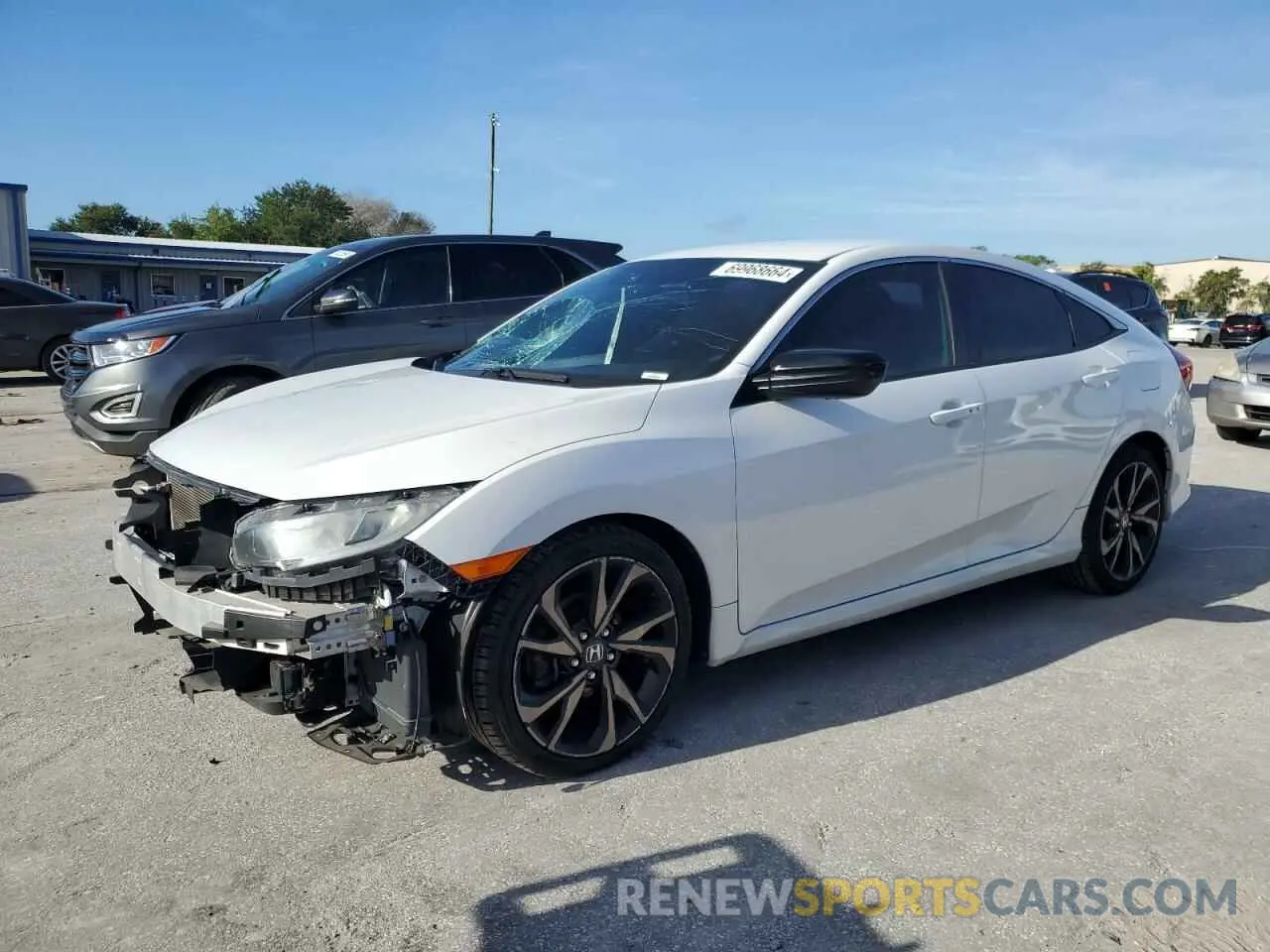 1 fotografías del automóvil dañado 2HGFC2F83KH545068 HONDA CIVIC 2019