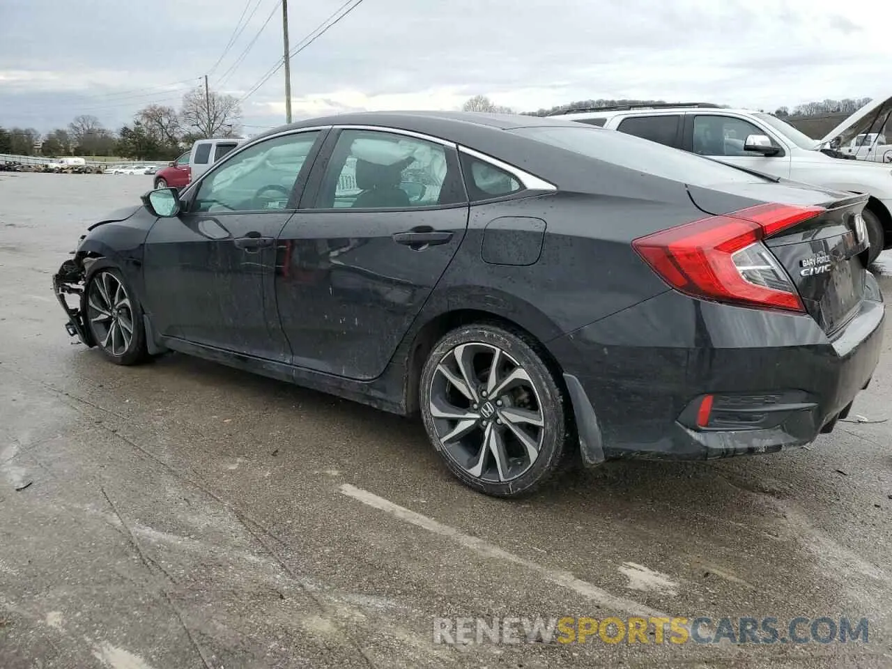 2 fotografías del automóvil dañado 2HGFC2F83KH550531 HONDA CIVIC 2019