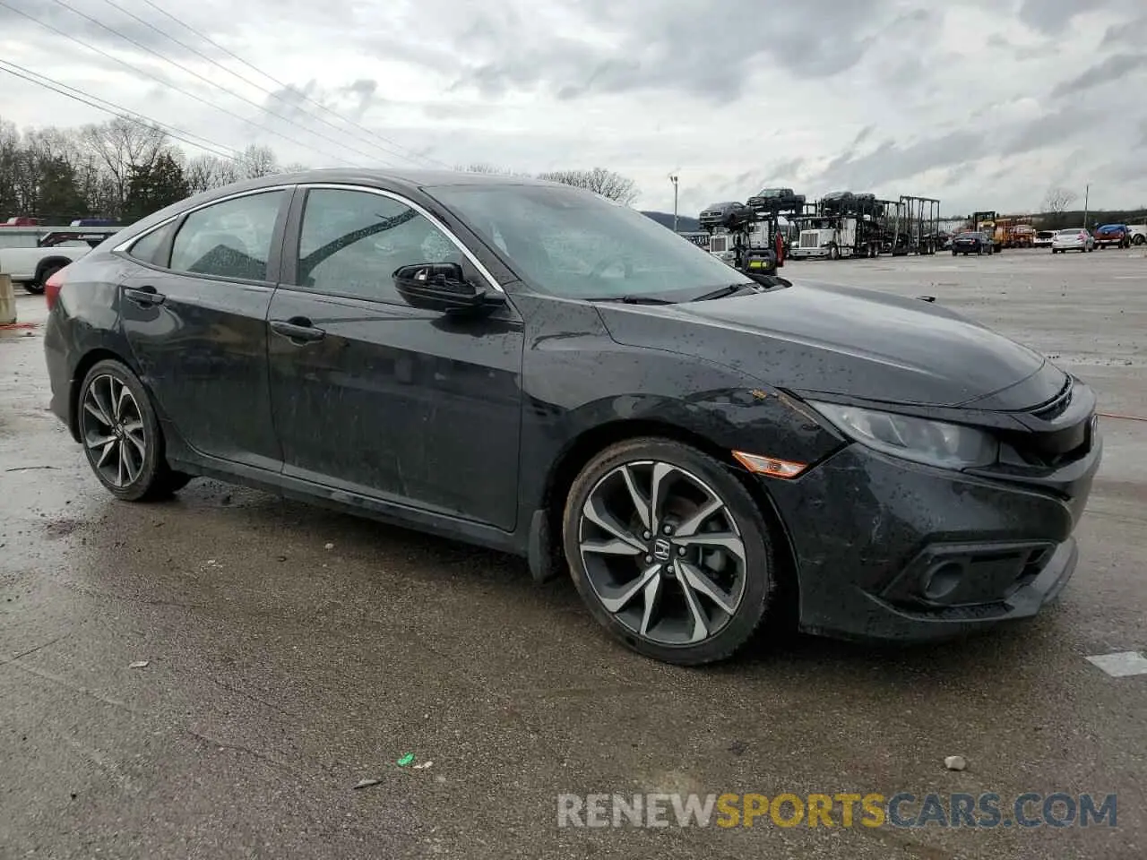 4 fotografías del automóvil dañado 2HGFC2F83KH550531 HONDA CIVIC 2019
