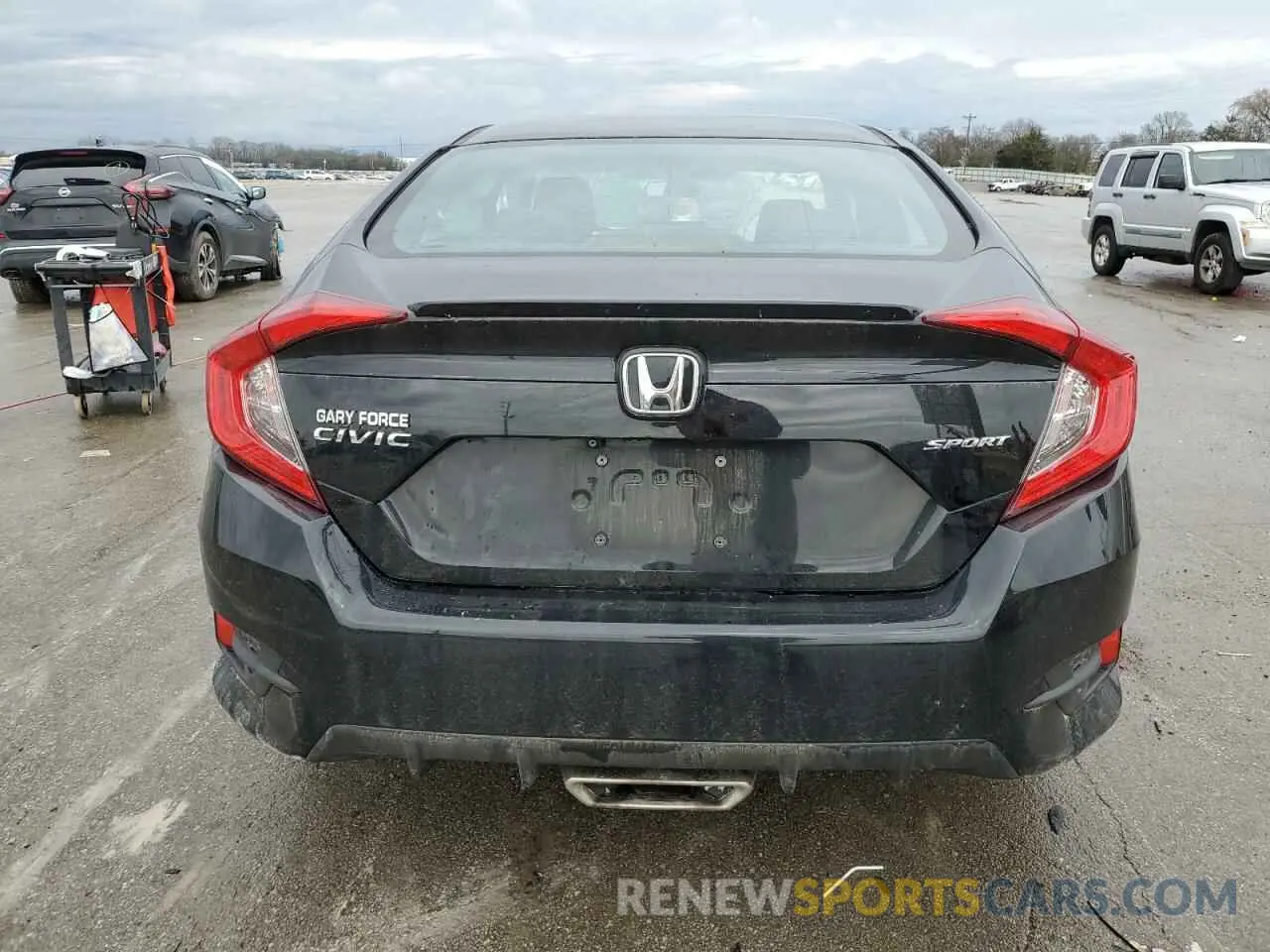 6 fotografías del automóvil dañado 2HGFC2F83KH550531 HONDA CIVIC 2019