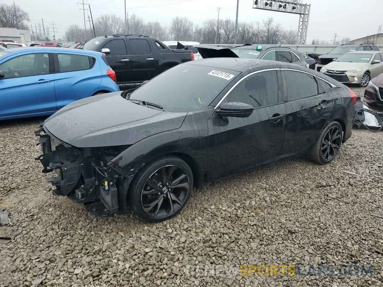 1 fotografías del automóvil dañado 2HGFC2F83KH550562 HONDA CIVIC 2019