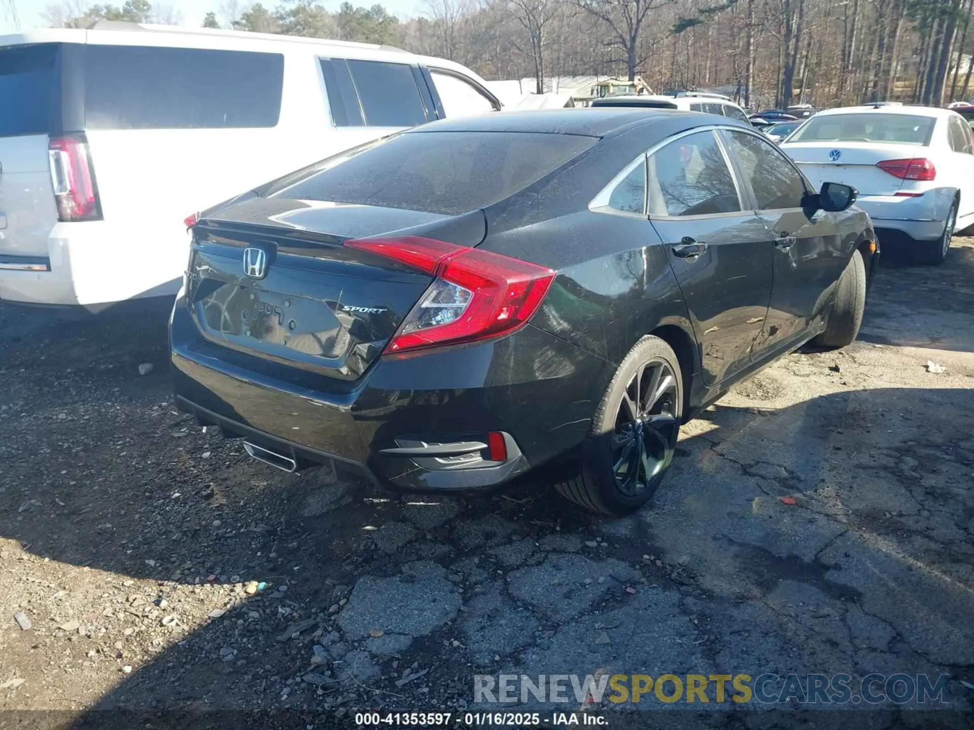 4 fotografías del automóvil dañado 2HGFC2F83KH567345 HONDA CIVIC 2019