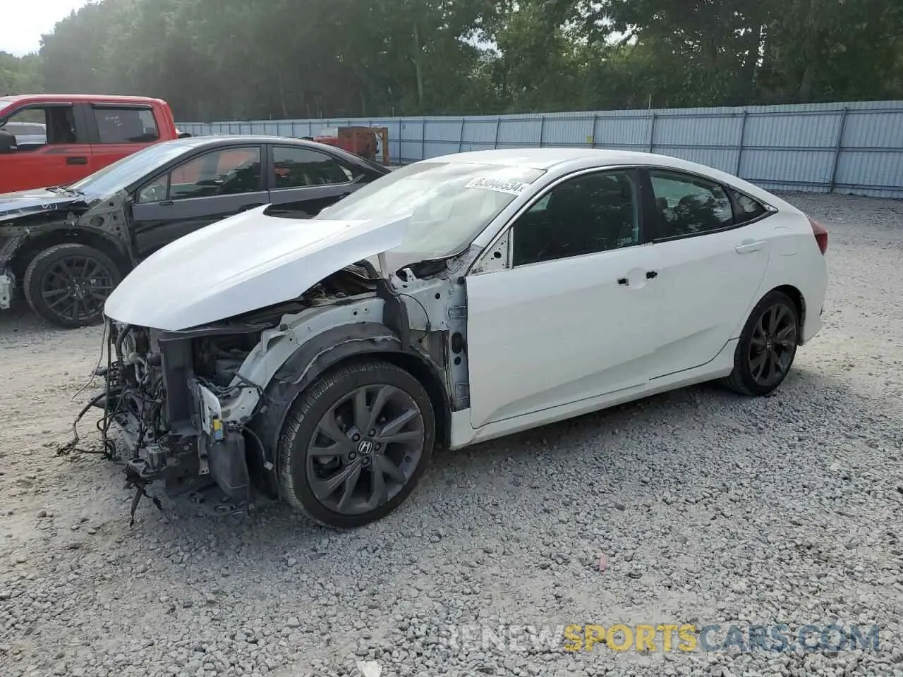 1 fotografías del automóvil dañado 2HGFC2F83KH569998 HONDA CIVIC 2019