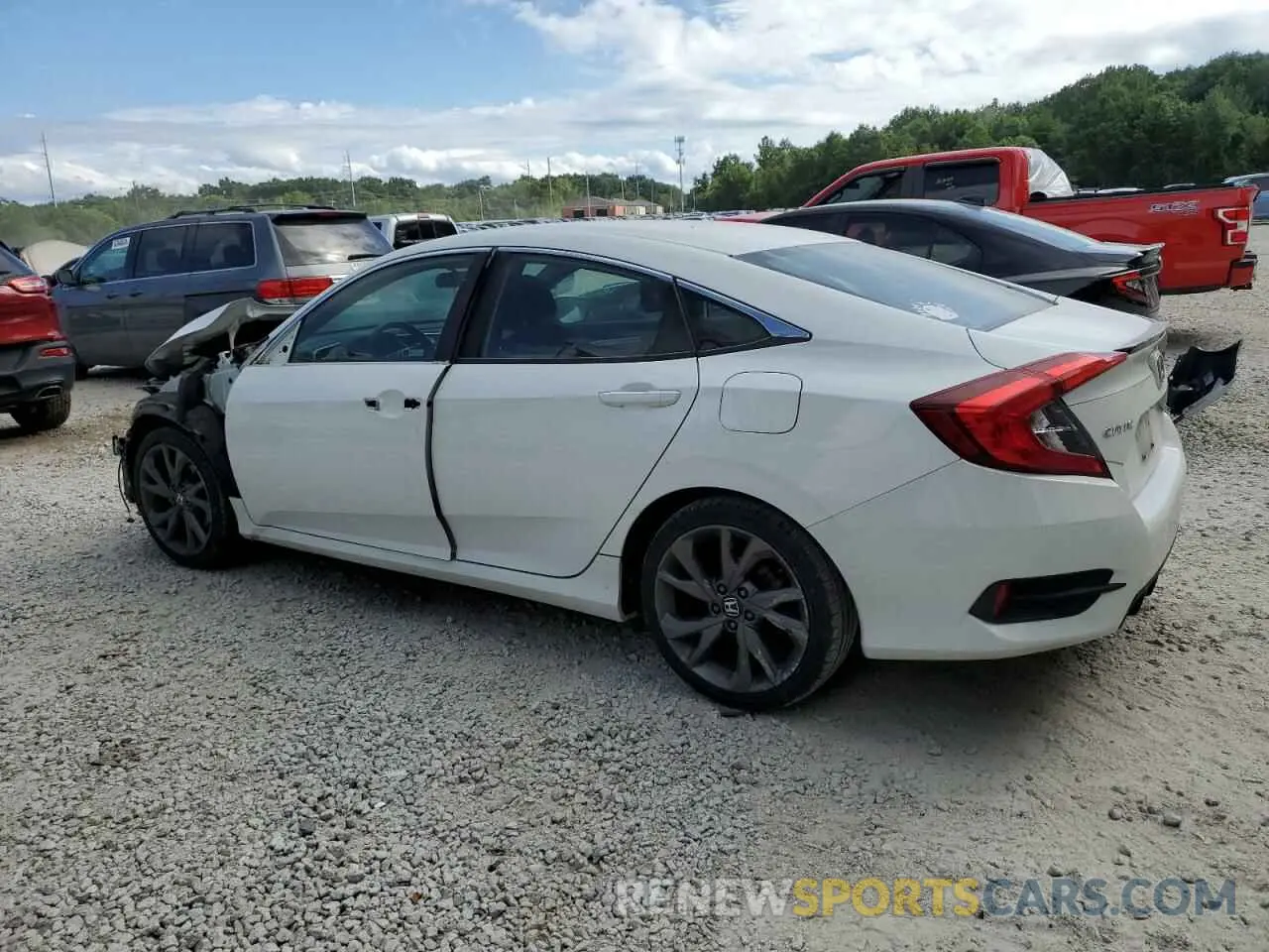 2 fotografías del automóvil dañado 2HGFC2F83KH569998 HONDA CIVIC 2019