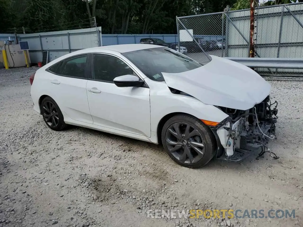 4 fotografías del automóvil dañado 2HGFC2F83KH569998 HONDA CIVIC 2019