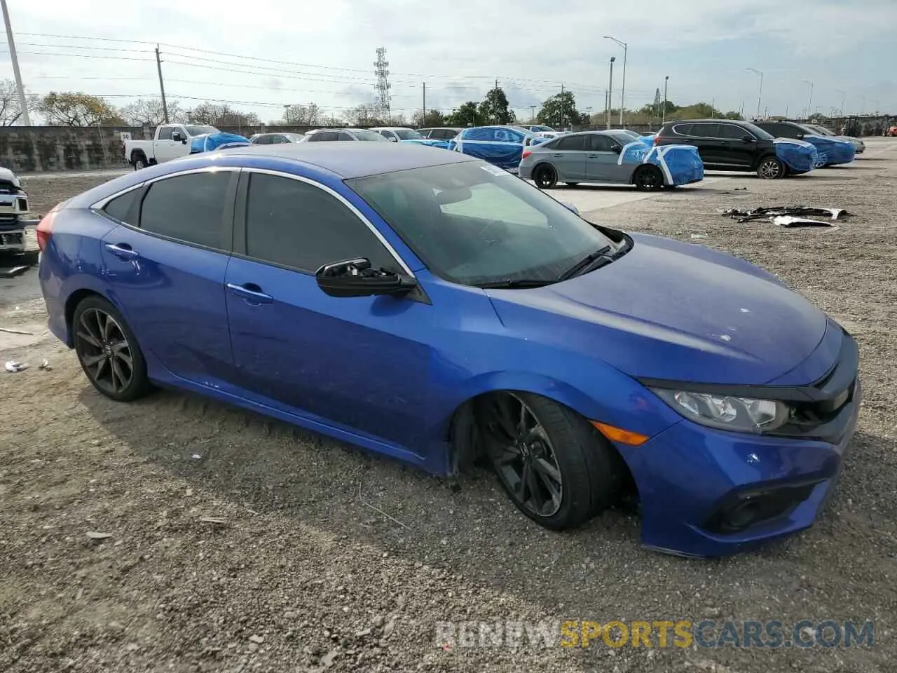 4 fotografías del automóvil dañado 2HGFC2F83KH576692 HONDA CIVIC 2019