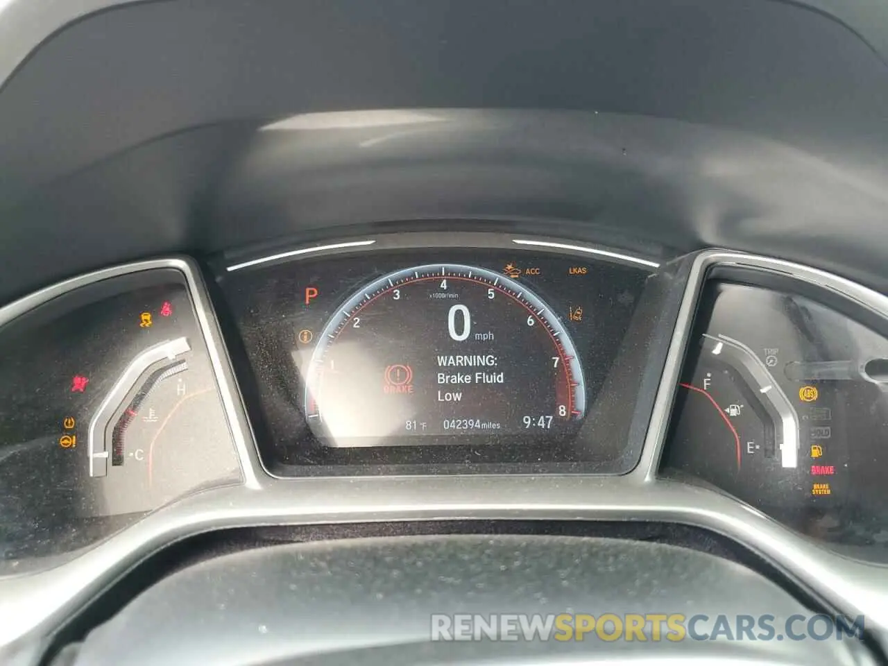 9 fotografías del automóvil dañado 2HGFC2F83KH576692 HONDA CIVIC 2019