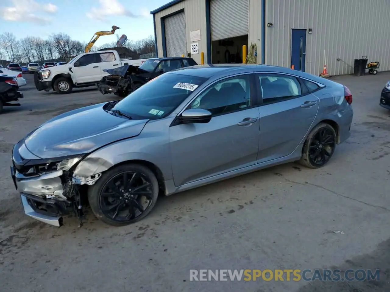 1 fotografías del automóvil dañado 2HGFC2F83KH590205 HONDA CIVIC 2019