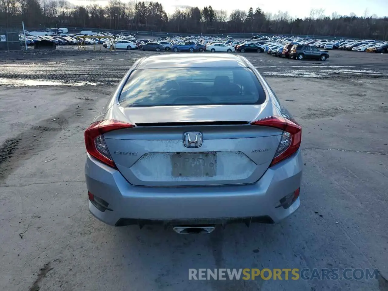 6 fotografías del automóvil dañado 2HGFC2F83KH590205 HONDA CIVIC 2019