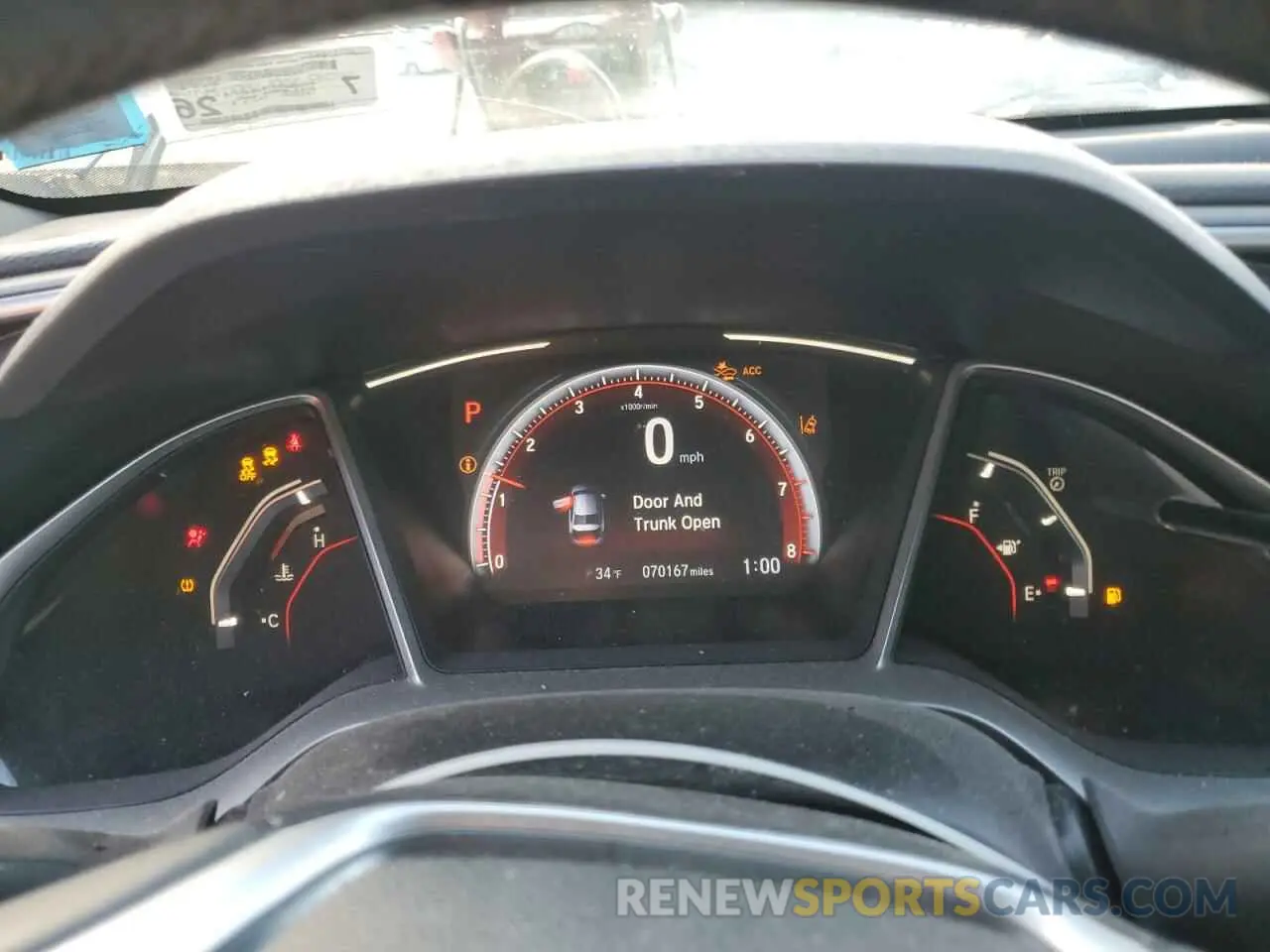 9 fotografías del automóvil dañado 2HGFC2F83KH590205 HONDA CIVIC 2019