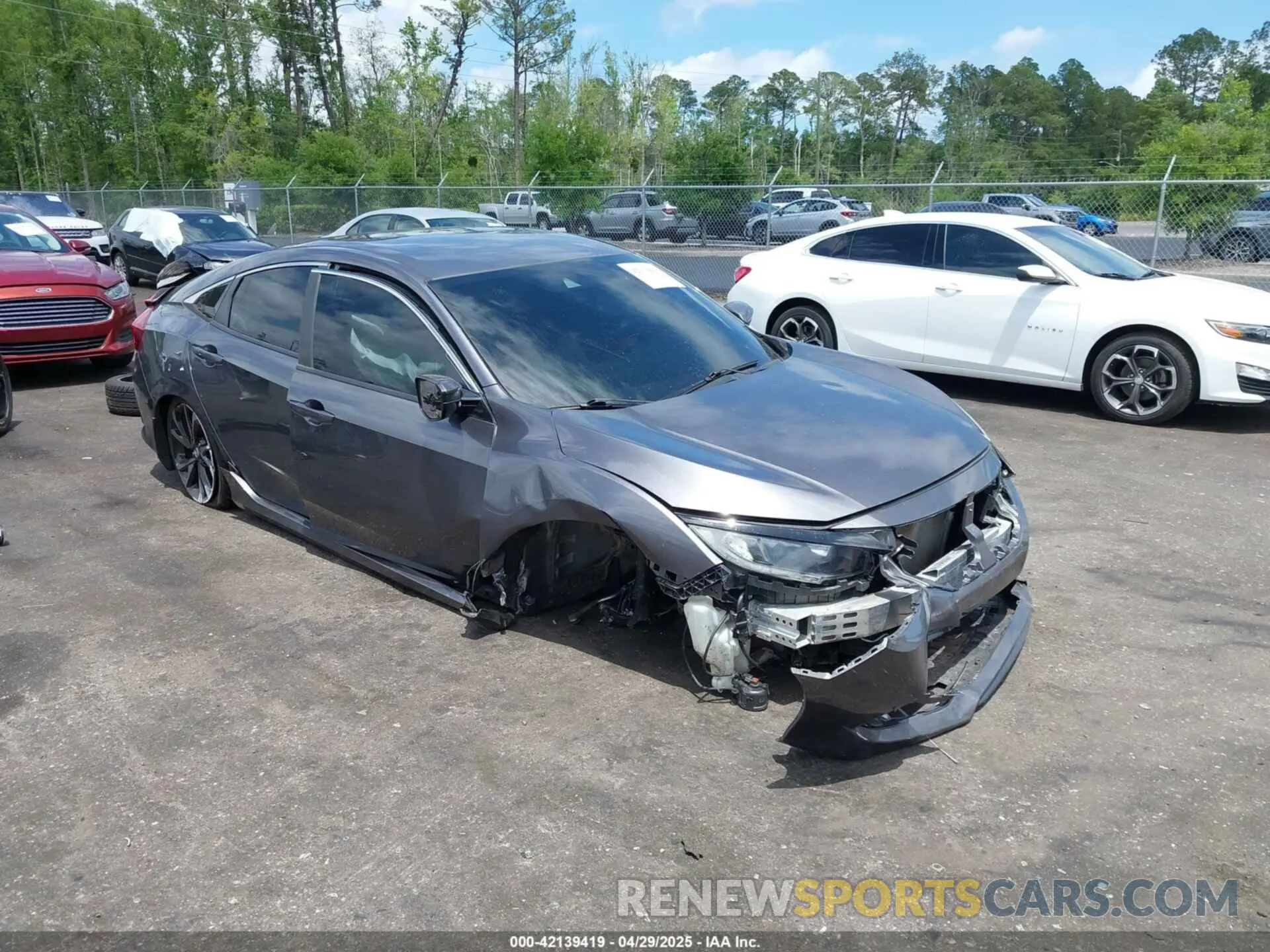 1 fotografías del automóvil dañado 2HGFC2F83KH590804 HONDA CIVIC 2019