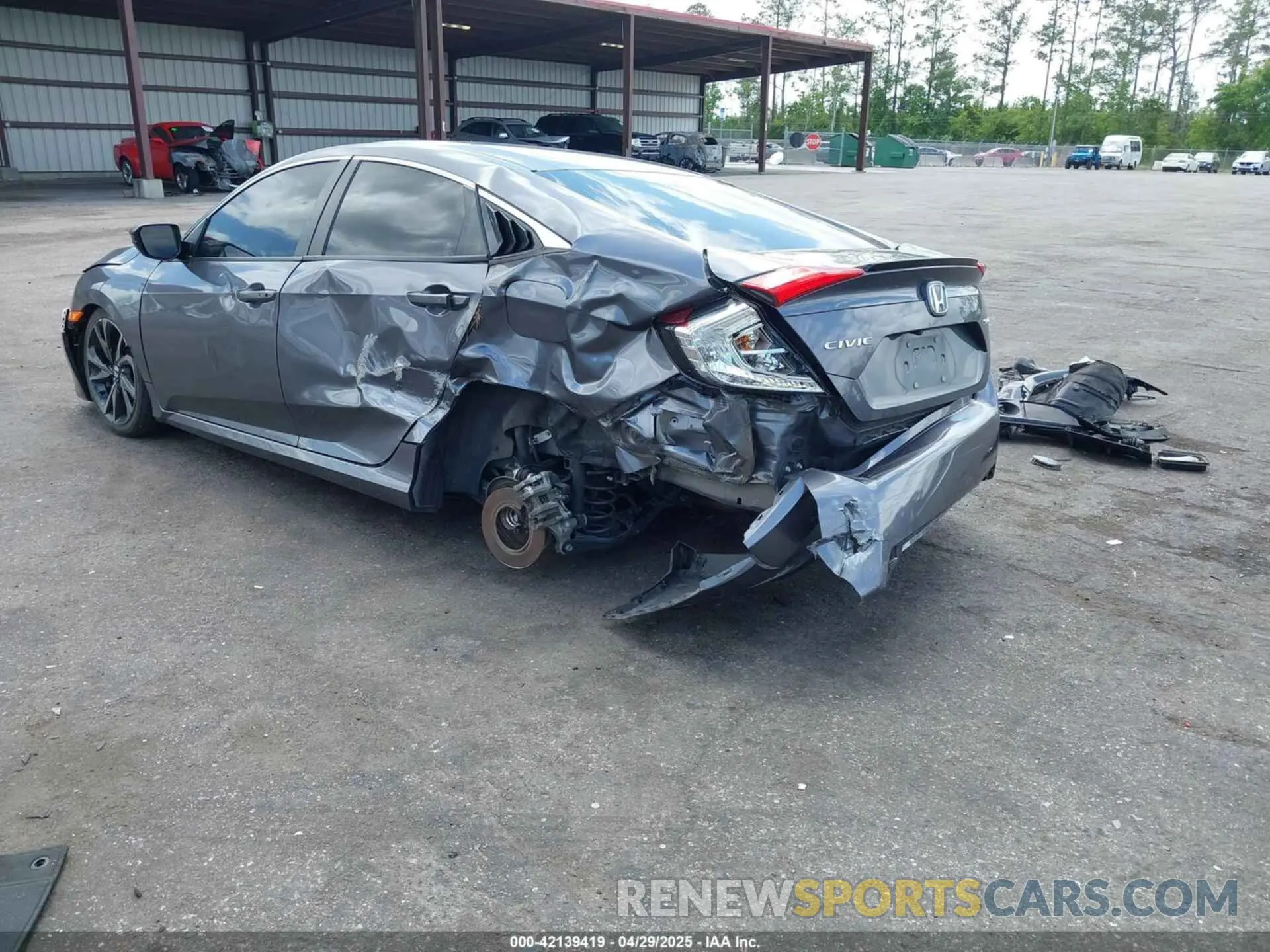3 fotografías del automóvil dañado 2HGFC2F83KH590804 HONDA CIVIC 2019